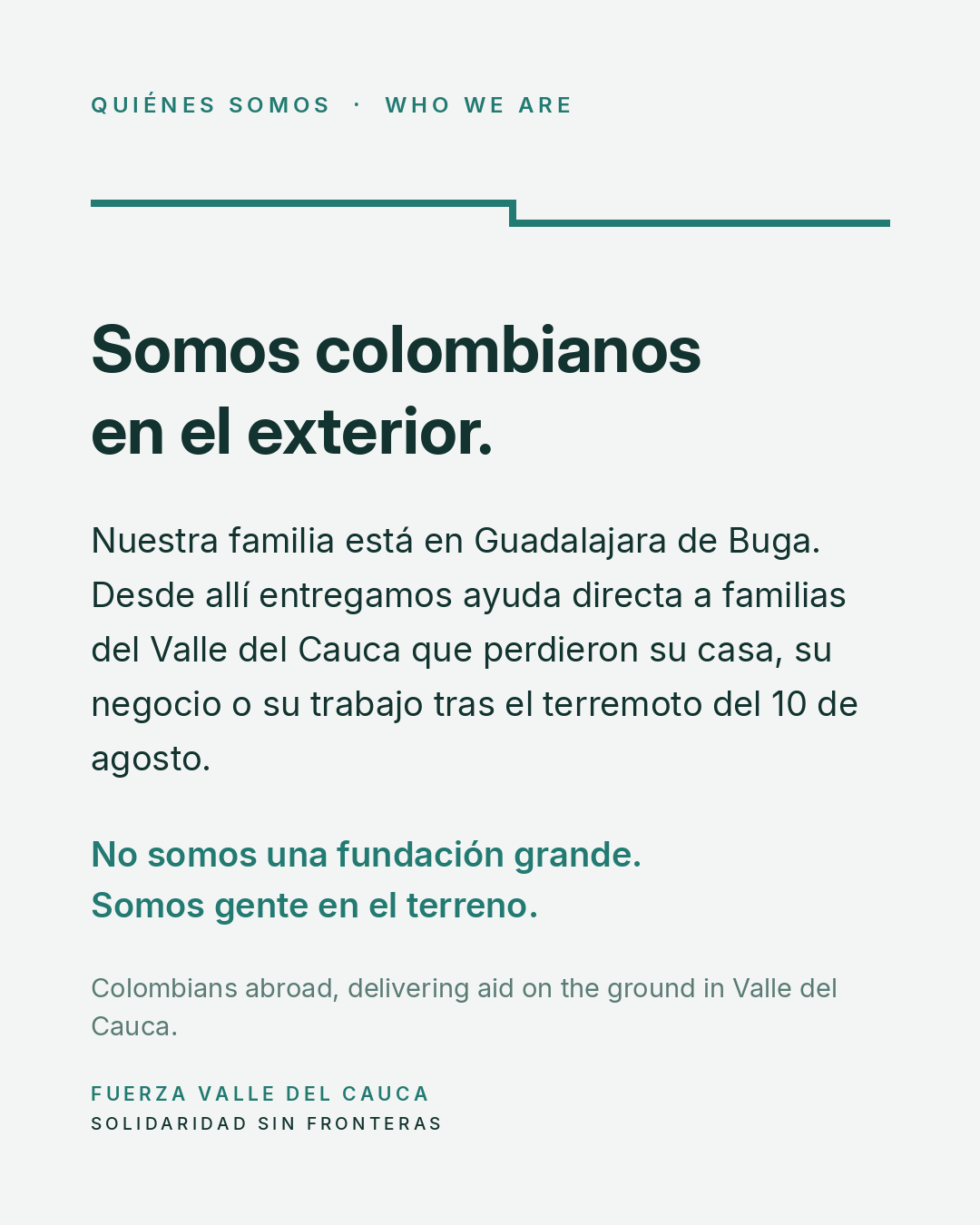 Ayuda en terreno